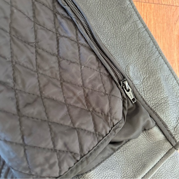 Vintage Black Leather Biker Jacket Soft Leather Insulated size Small - Picture 8 of 12